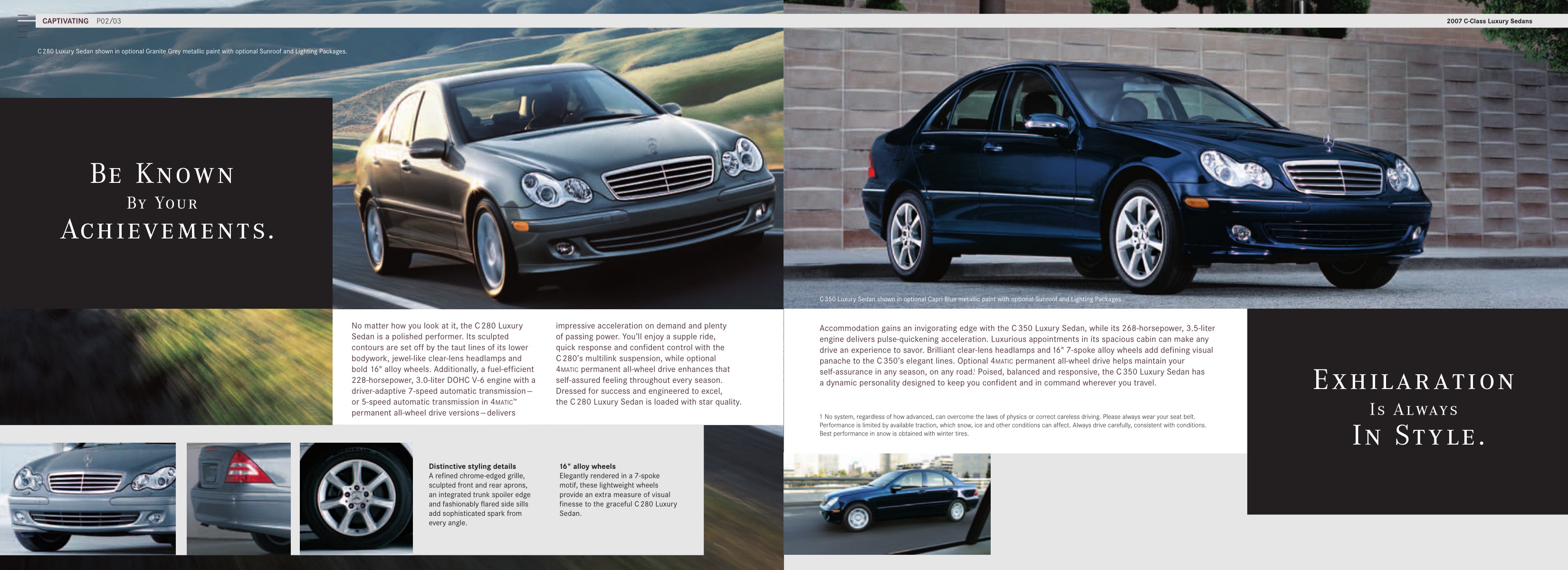 2007 Mercedes-Benz C-Class Luxury Brochure Page 3